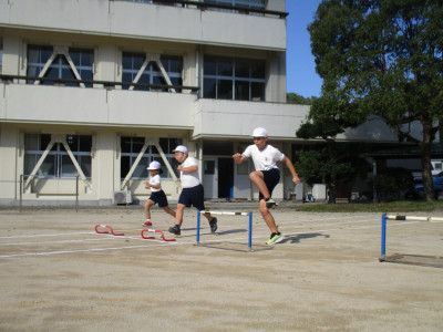 235年生合同体育／ハードル走、小型ハードル走 (5)