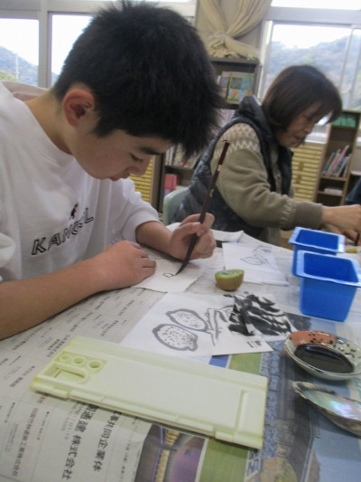 土居満紀さんによる絵手紙教室 (17)