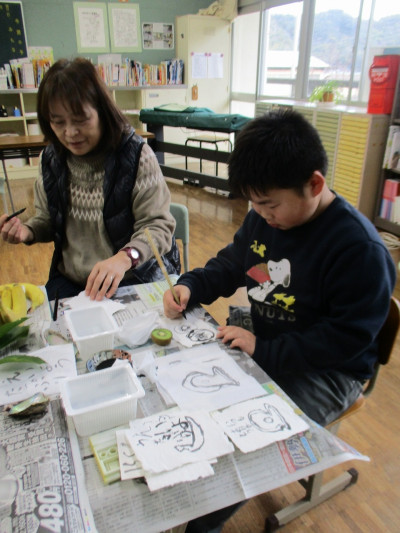 土居満紀さんによる絵手紙教室 (15)